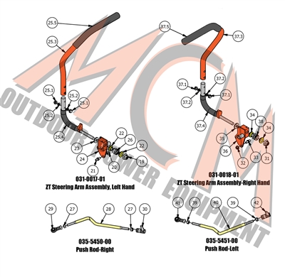 19ZTDRARMCONT Bad Boy Mowers Part 2017 ZT ELITE DRIVE ARM ASSEMBLIES