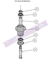 2008ZTSPINDLE Bad Boy Mowers Part 2008 ZT SPINDLE ASSEMBLY