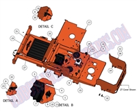 2011CZTFLRPNLCVR Bad Boy Mowers Part 2011 CZT FLOOR PANEL & COVER ASSEMBLY