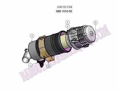 2011DAFASSY Bad Boy Mowers Part 2011 DIESEL AIR FILTER ASSEMBLY