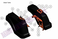 2011FTASSY Bad Boy Mowers Part 2011 DIESEL FUEL TANK ASSEMBLY