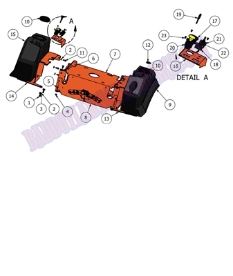 2011OLOPPLTEXT Bad Boy Mowers Part 2011 OUTLAW OPERATOR PLATFORM (Extreme) ASSEMBLY