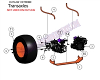 2011OLTRAXL Bad Boy Mowers Part 2011 OUTLAW TRANSAXLE (Extreme) ASSEMBLY