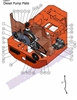 2011PMPPLTCMPCT Bad Boy Mowers Part 2011 DIESEL PUMP PLATE (Compact Diesels) ASSEMBLY