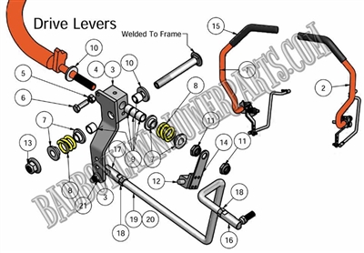 2011ZTDA Bad Boy Mowers Part 2011 ZT DRIVE ARM ASSEMBLY