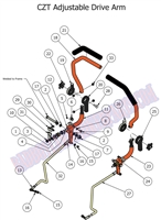 2012CZTDA Bad Boy Mowers Part 2012 CZT DRIVE ARMS