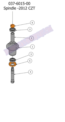 2012CZTSPND Bad Boy Mowers Part 2012 CZT SPINDLE ASSEMBLY