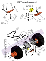 2012CZTTRNAX Bad Boy Mowers Part 2012 CZT TRANSAXLE ASSEMBLY