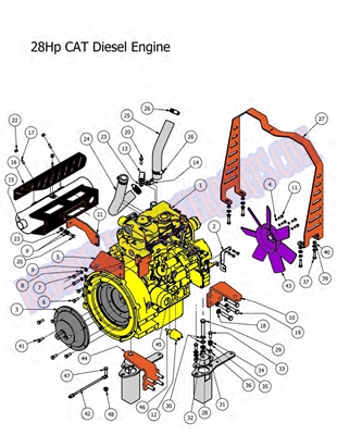 2012DCAT28HP Bad Boy Mowers Part 2012 DIESEL CAT DIESEL ENGINE (28Hp)