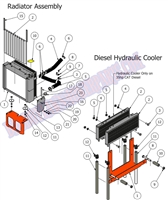 2012DRADASSY Bad Boy Mowers Part 2012 DIESEL RADIATOR ASSEMBLY