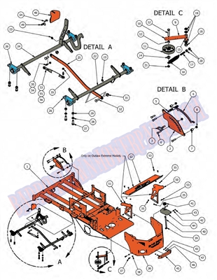 2012OLDKLFT Bad Boy Mowers Part 2012 OUTLAW DECK LIFT ASSEMBLY