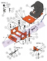 2012OLSEAT Bad Boy Mowers Part 2012 OUTLAW SEAT ASSEMBLY