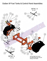 2012OLXPFTASSY Bad Boy Mowers Part 2012 OUTLAW XP FUEL TANKS