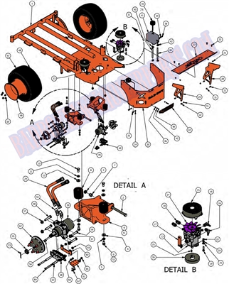 2012OLXPHYDPMP Bad Boy Mowers Part 2012 OUTLAW XP HYDRAULIC PUMP ASSEMBLY