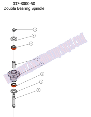 2012OLXPSPND Bad Boy Mowers Part 2012 OUTLAW XP SPINDLE ASSEMBLY