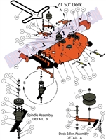 2012ZT50DK Bad Boy Mowers Part 2012 ZT 50" DECK