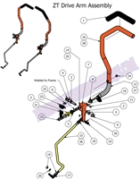 2012ZTDAASSY Bad Boy Mowers Part 2012 ZT DRIVE ARM ASSEMBLY