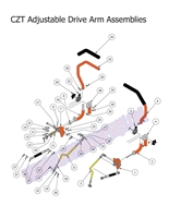 2014CZTEDA Bad Boy Mowers Part 2014 CZT ELITE DRIVE ARM ASSEMBLY