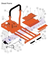 2014DFRM Bad Boy Mowers Part 2014 DIESEL FRAME