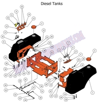 2014DFTASSY Bad Boy Mowers Part 2014 DIESEL FUEL TANK ASSEMBLIES