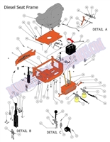 2014DSEATFRM Bad Boy Mowers Part 2014 DIESEL SEAT FRAME