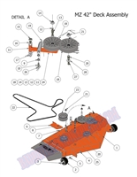 2014MZ42DK Bad Boy Mowers Part 2014 MZ 42 DECK ASSEMBLY