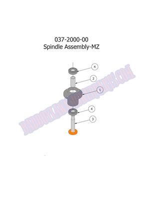 2014MZSPND Bad Boy Mowers Part 2014 MZ SPINDLE ASSEMBLY