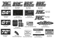 2014OLDECAL Bad Boy Mowers Part 2014 OUTLAW DECALS