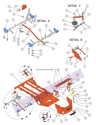 2014OLDKLFT Bad Boy Mowers Part 2014 OUTLAW DECK LIFT ASSEMBLY