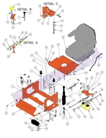 2014OLXPSEAT Bad Boy Mowers Part 2014 OUTLAW XP SEAT ASSEMBLY