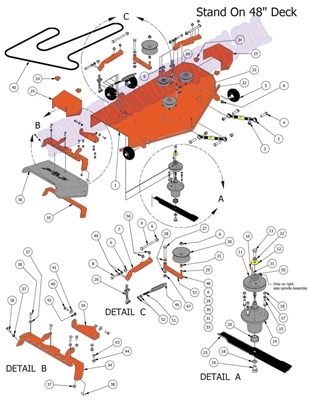 2014SO48DK Bad Boy Mowers Part 2014 Stand-On 48 DECK ASSEMBLY