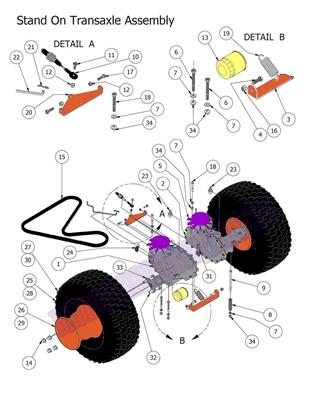 2014SOTRAXL Bad Boy Mowers Part 2014 STAND-ON TRANSAXLE ASSEMBLY