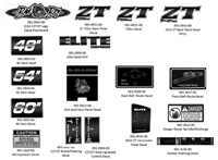 2014ZTEDECAL Bad Boy Mowers Part 2014 ZT ELITE DECALS