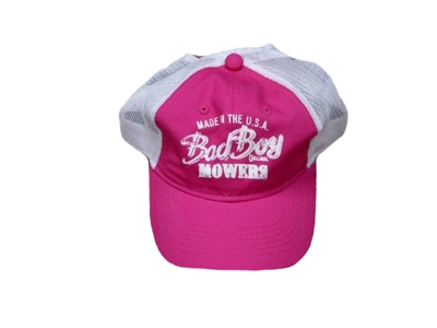 401002901 Bad Boy Mowers Part - 401-0029-01 - Pink/Khaki Mesh Hat