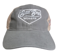 401010201 Bad Boy Mowers Part - 401-0102-01 - Grey with Mesh Home Plate W/flag Hat