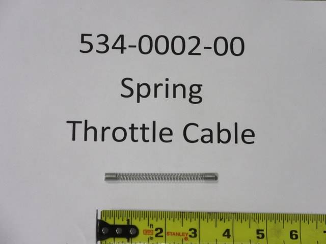 534000200 Bad Boy Mowers Part - 534-0002-00 - Spring, Throttle Cable Kawasaki for Push Mower USE 538-0006-00