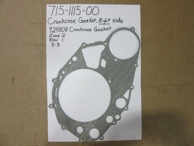 715111500 Bad Boy Mowers Part - 715-1115-00 - Crankcase Gasket, Right Side