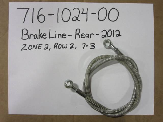 716102400 Bad Boy Mowers Part - 716-1024-00 - Brake Line-Rear-2012