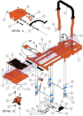 COMDIEFRAME Bad boy Mowers Part 2015 COMPACT DIESEL FRAME ASSEMBLY
