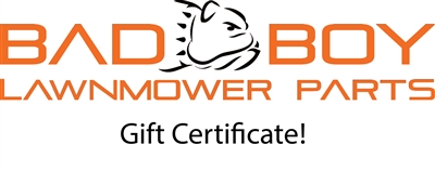Bad Boy Lawn Mower Parts Gift Certificate