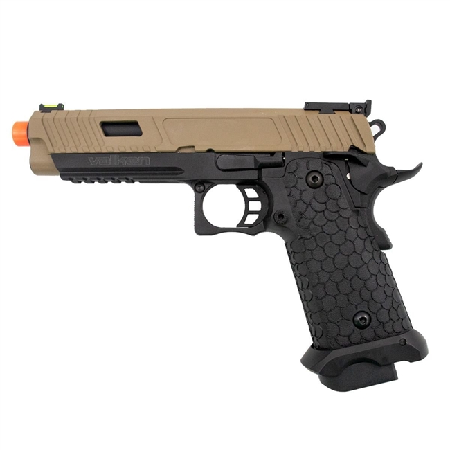 Valken HICAPA CO2 Blowback Airsoft Pistol - Tan/Black