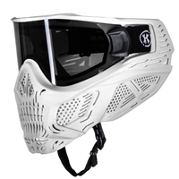 JT Proflex LE Paintball Mask - All White w/ Thermal Gold Mirror Lens *SEE  DESCRIPTION*