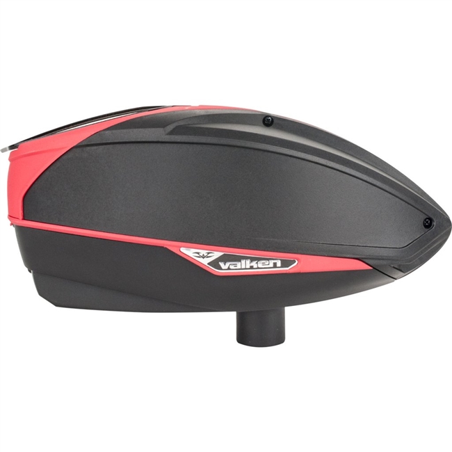 Valken VSL Paintball Loader Black Red