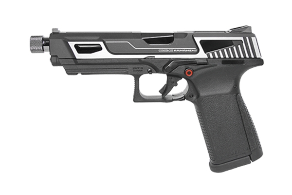 G&G GTP9 MS Gas Blowback Pistol Green Gas - SILVER