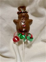 Chocolate Snowman Pop