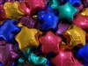 Dark Chocolate Stars (foil wrapped in bright colors)
