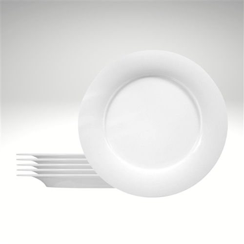 Savoy flat plate with rim 23 cm/9.3 inches, Set of 6