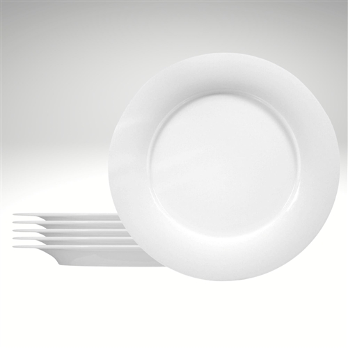 Savoy flat plate with rim 28 cm/ 11.0 inches, Set of 6
