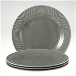 Beat Plate 9 Inch , Grey, Set of 4