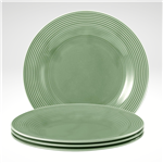 Beat Plate 9 Inch , Green, Set of 4